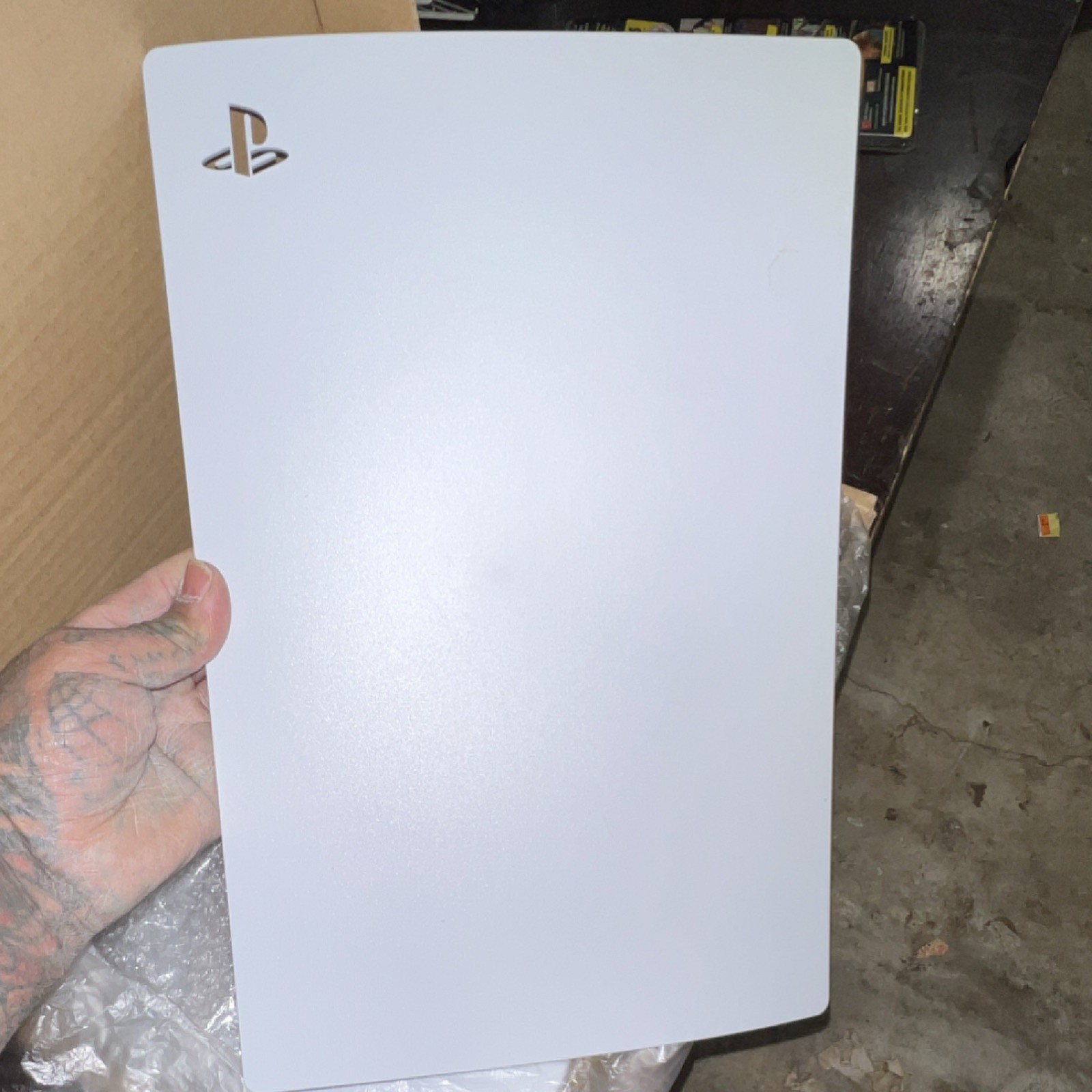 PlayStation White Plastic Faceplate for Sony PlayStation 5 Console Replacement