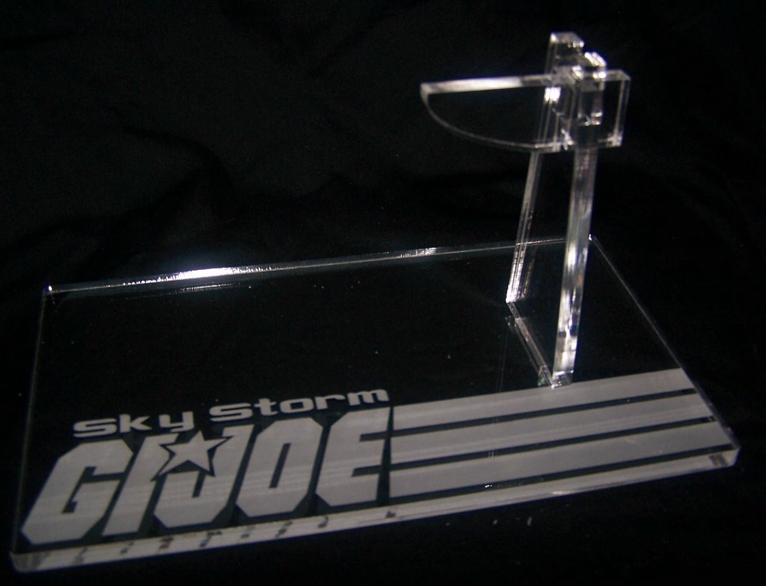 Acrylic display stand for GI Joe 1988 Skystorm