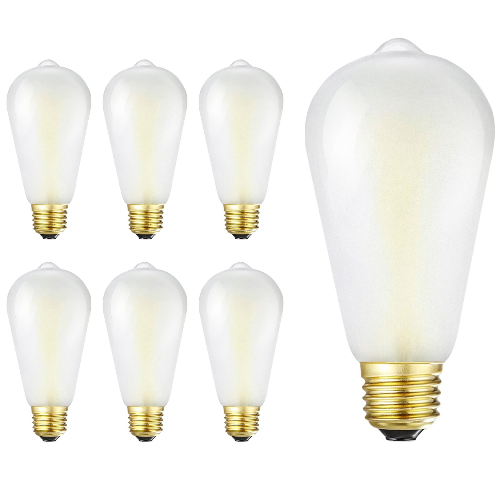 E26 Frosted LED Edison Bulbs, 4W, Equivalent 40W, Soft White 3000K,400LM,AC12...
