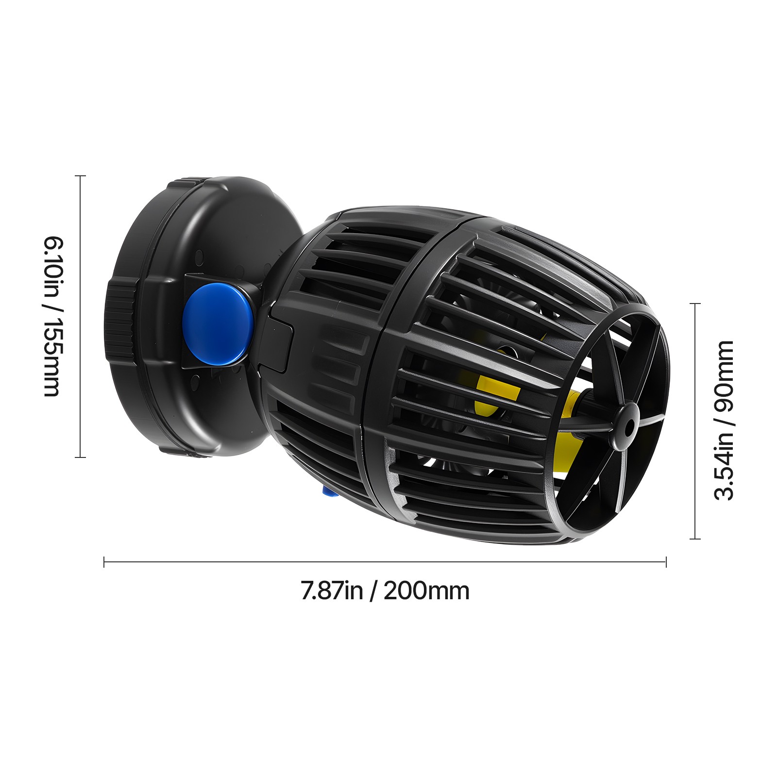 Aquarium Wave Maker with Controller 20W DC 24V Powerhead with Magnetic Base