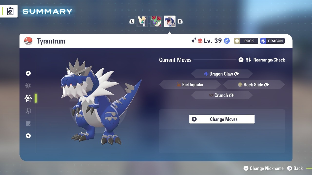 Pokemon Legends ZA ✨ Shiny Tyrantrum ✨ ALPHA Lv.39 Perfect IV