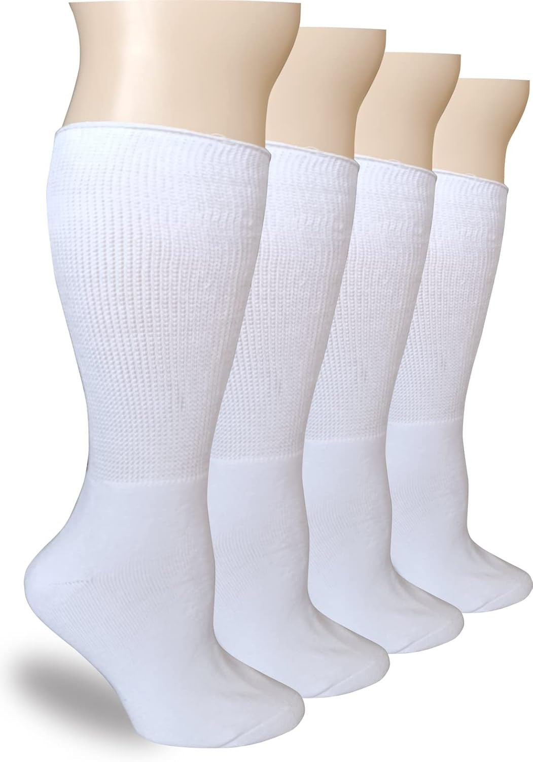Extra Wide Bariatric Diabetic Socks，Non-Binding，2 Pairs