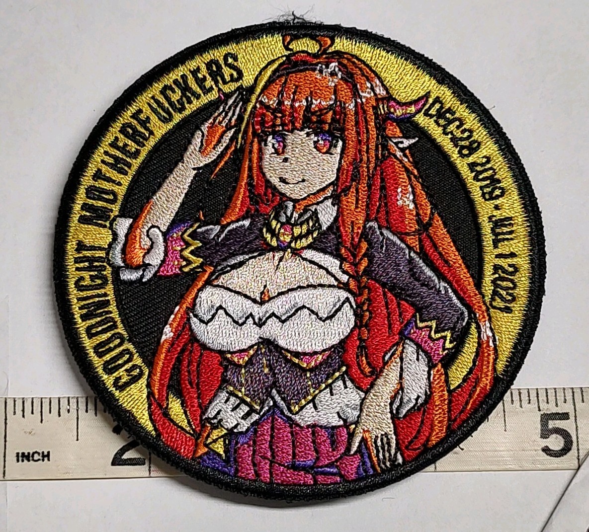 Anime Patch Embroidered Hook And Loop Waifu Ecchi Tactical Moral Airsoft D
