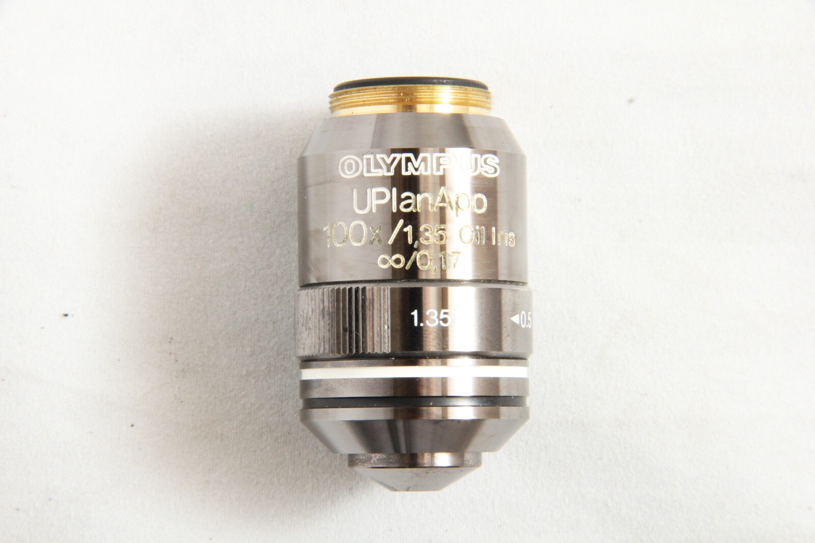 Olympus UPlanApo 100x / 1.35 Oil Iris ∞/0.17 Microscope Objective #4626