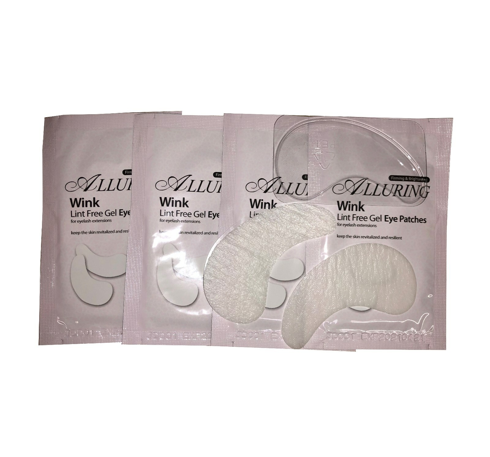 Eyelash Extensions 50 prs Alluring Wink Me Collagen Under Eye Pads Lint free