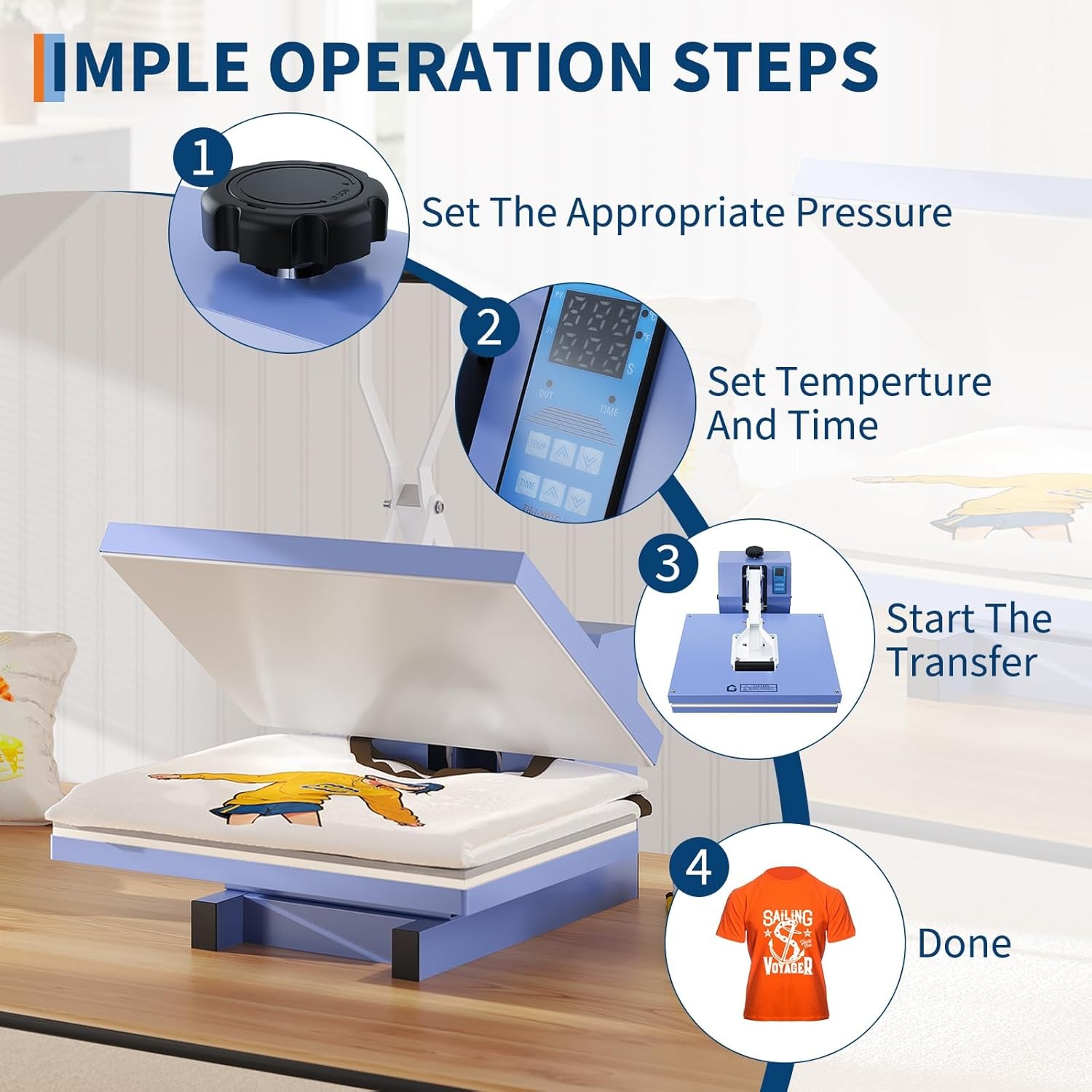 16" x 20" Heat Press, Digital Professional Sublimation Machine, Fast Heating