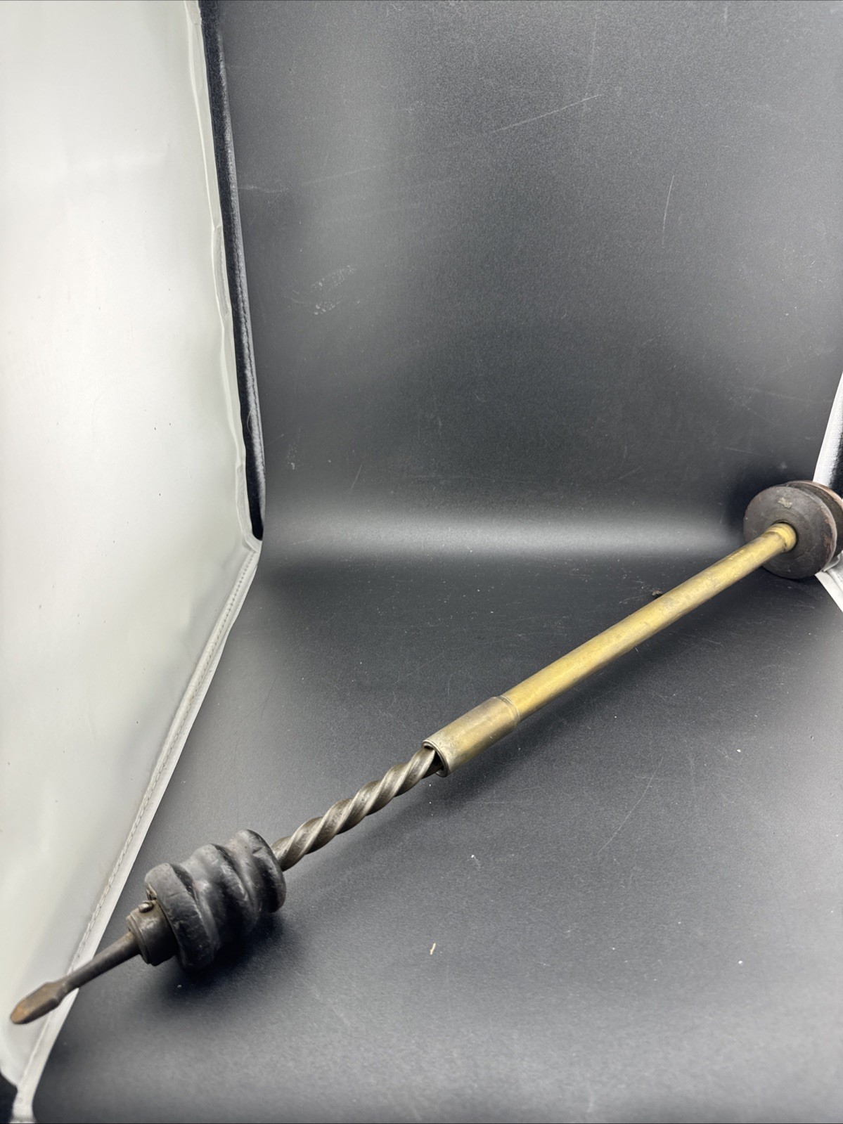 Vintage A.H. Reid (Phil'a, Pa) ﻿Spiral Screwdriver Pat. Dec. 12, 1882 15"