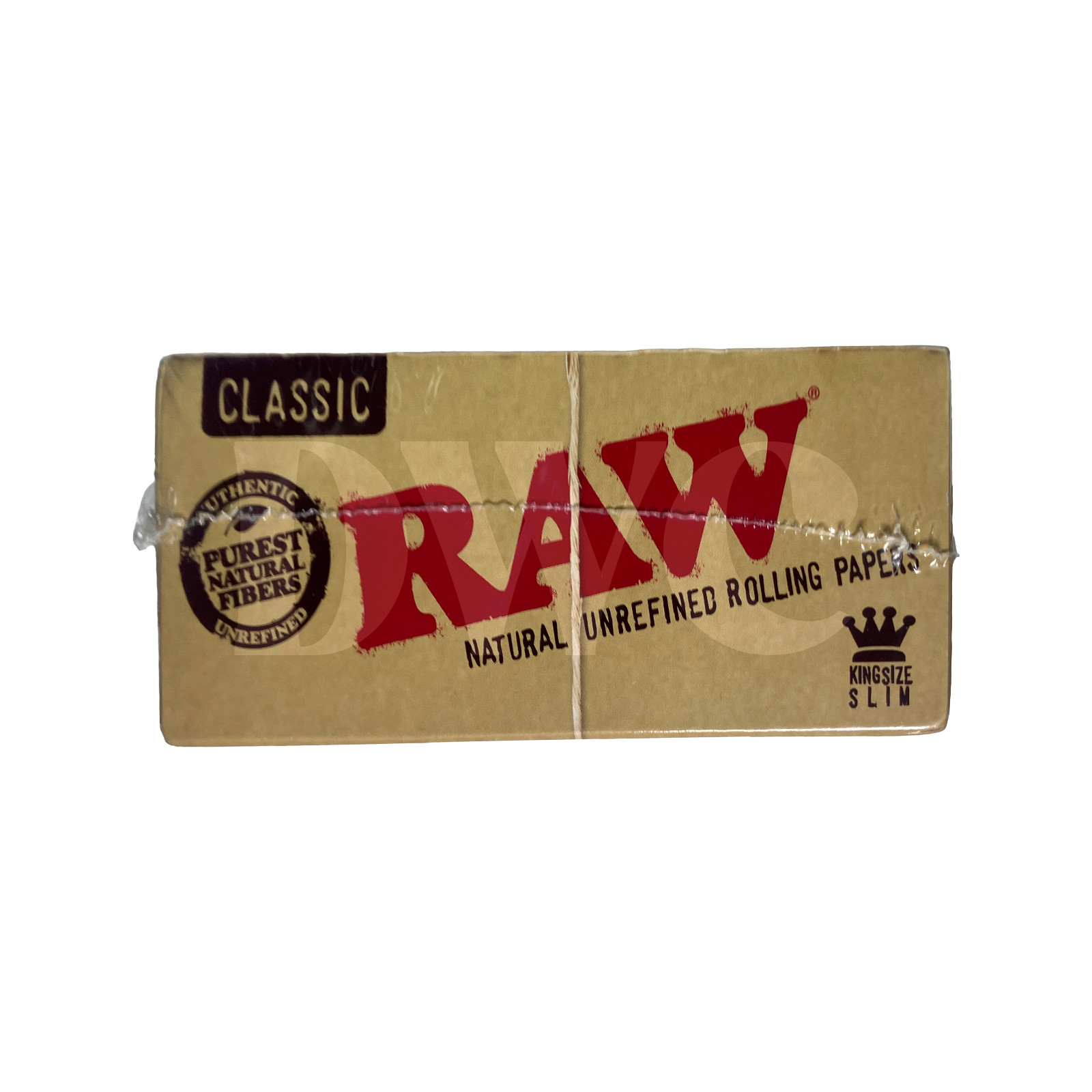 Raw Classic King Size Slim Rolling Paper Full Box 50 pack, 32 Per Pack