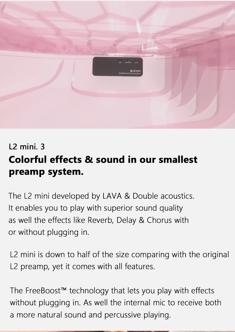 LAVA U Optional Finishes/Carbon Fiber Acoustic/ElectricFreeBoost Concert Ukulele