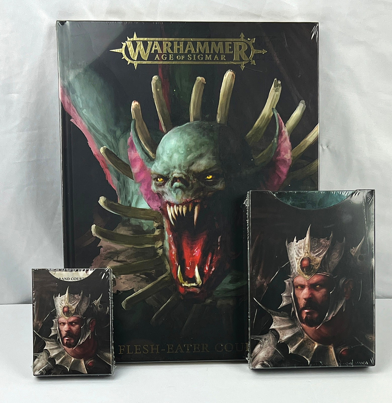 NEW, SEALED Warhammer Age Of Sigmar Flesh-Eater Courts 3 Piece Game Set 2023 UK