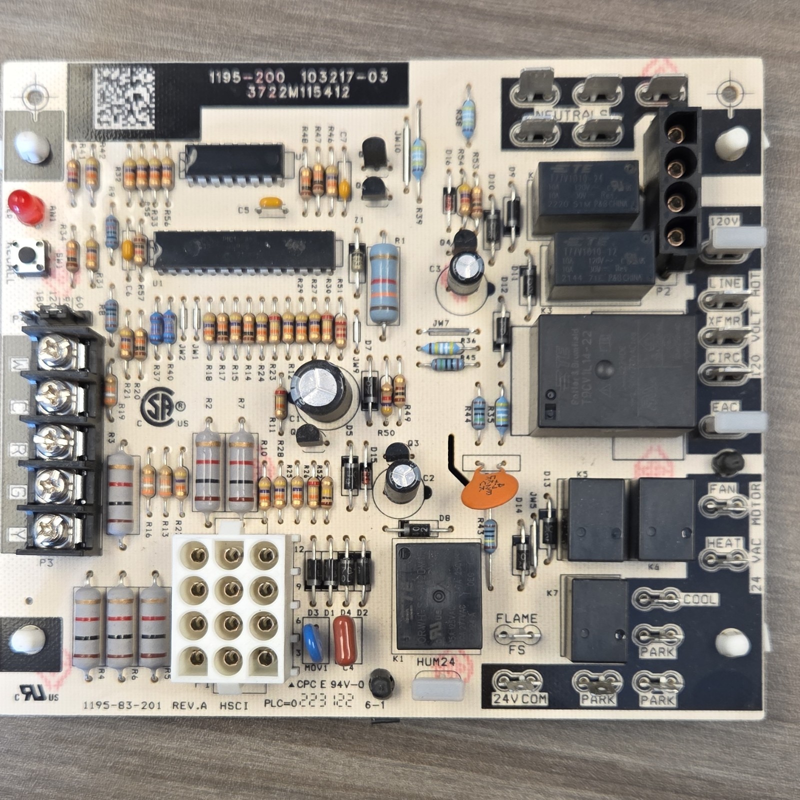85W79 OEM Lennox/Ducane/Comfortaire Furnace Control Board 120V 3A No RDS