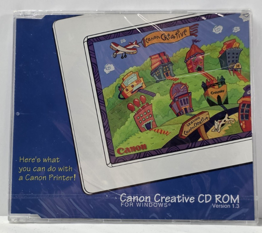 Canon Creative CD-ROM 1995 For Windows Version 1.3 New Sealed