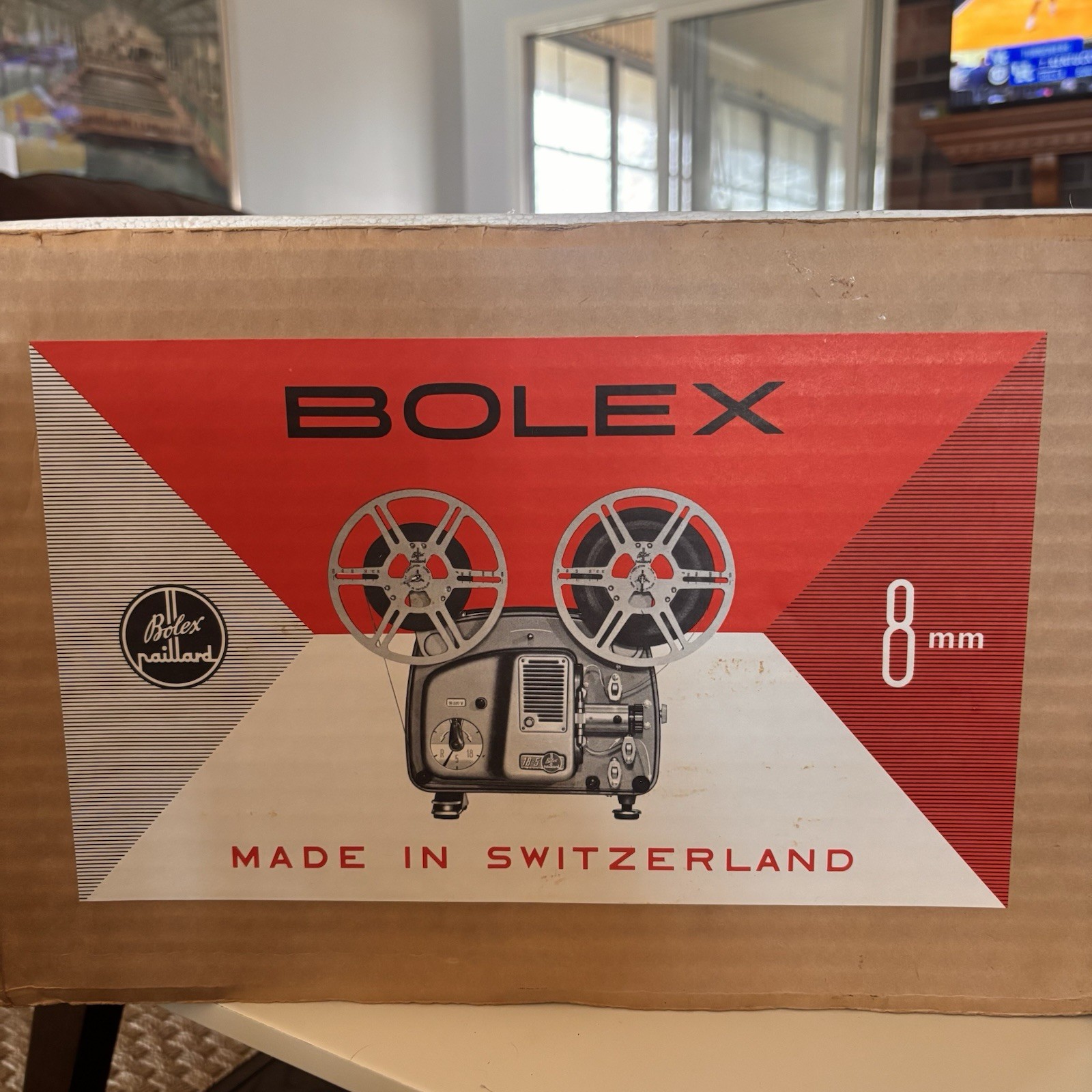 Bolex Paillard 18-5 8mm Movie Projector W/ Case & Power Cord