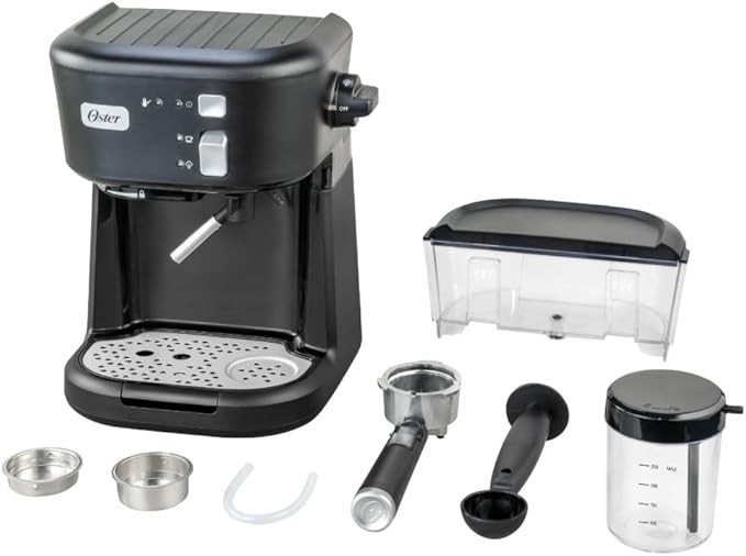 Oster black semi-automatic espresso maker BVSTEM5501B