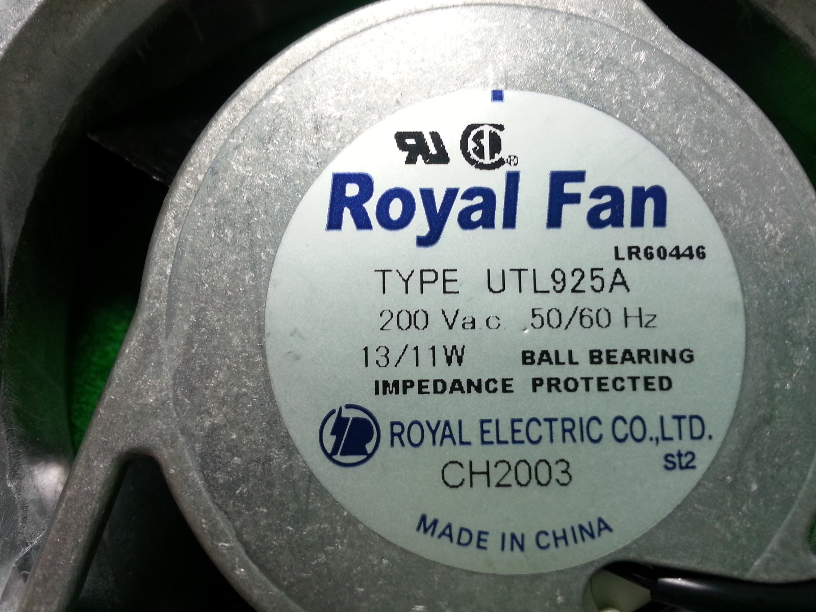 ROYAL UTL925A FAN , USED