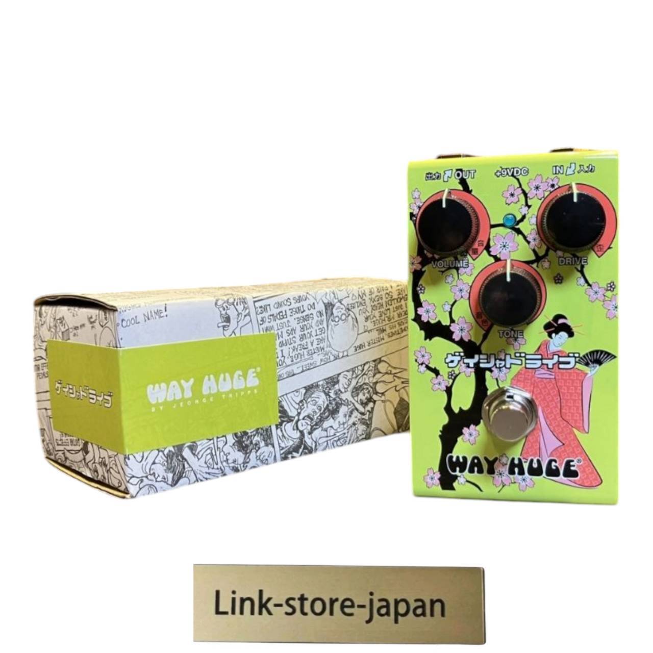 Way Huge Smalls WM32 Geisha Drive Overdrive Distortion Japan Limited Color Green