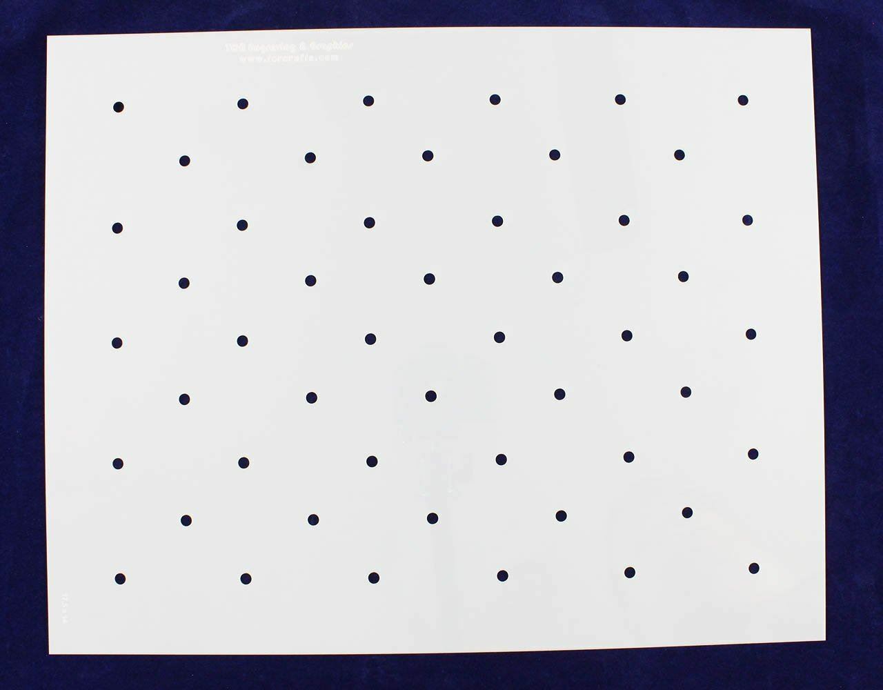 Dot Field 14.0" x 17.3" -14 mil Mylar- Painting /Crafts/ Templates/polka