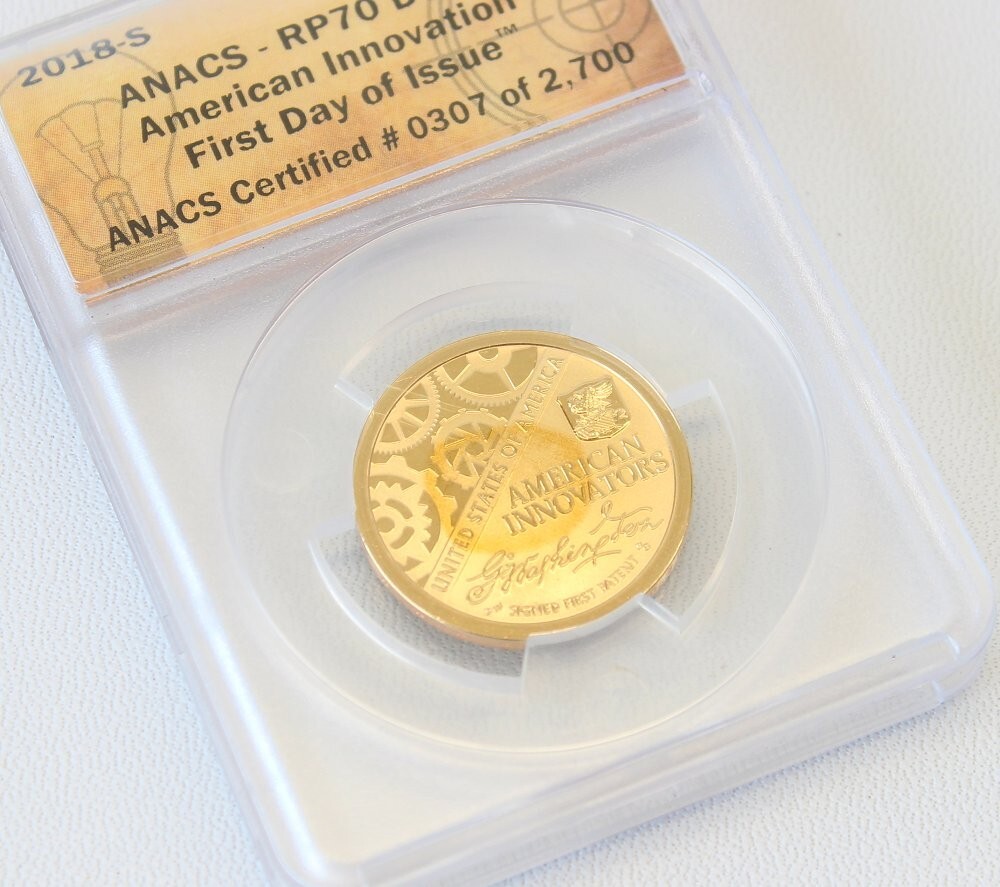 2018 S ANACS RP70 DCAM American Innovation 1st/First Day of Issue w/Toning