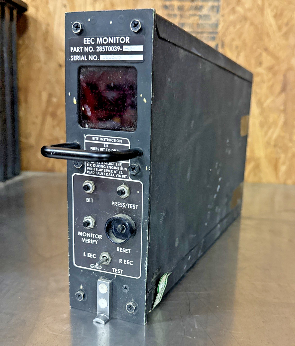 Boeing 767 Aircraft EEC Monitor P/N 285T0039-14  *UNTESTED*    bin11