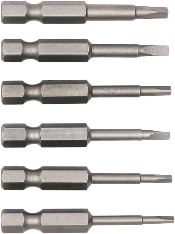 6 Piece Magnetic Triangle Screwdriver Bit Set, S2 Steel Triangular Screwdriver