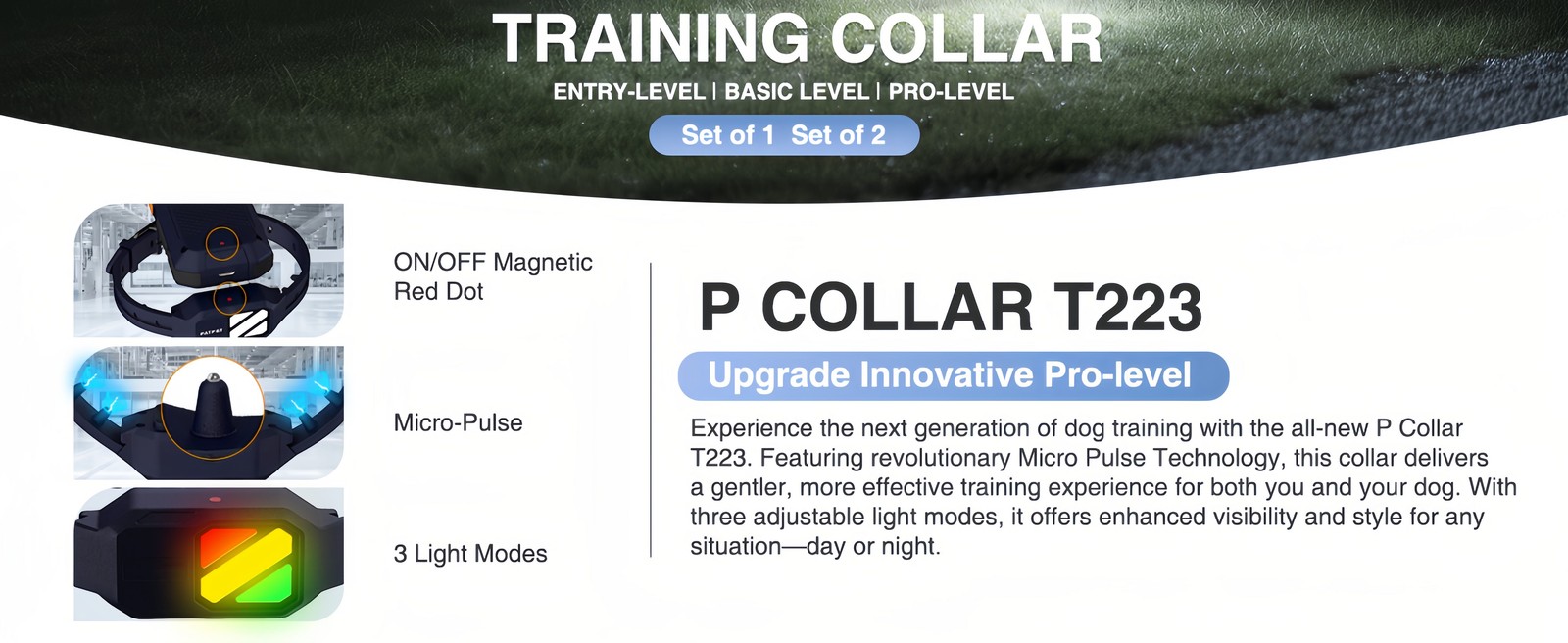 Dog Training Collar with Remote 4200FT Humane Training Modes Electric Dog Collar