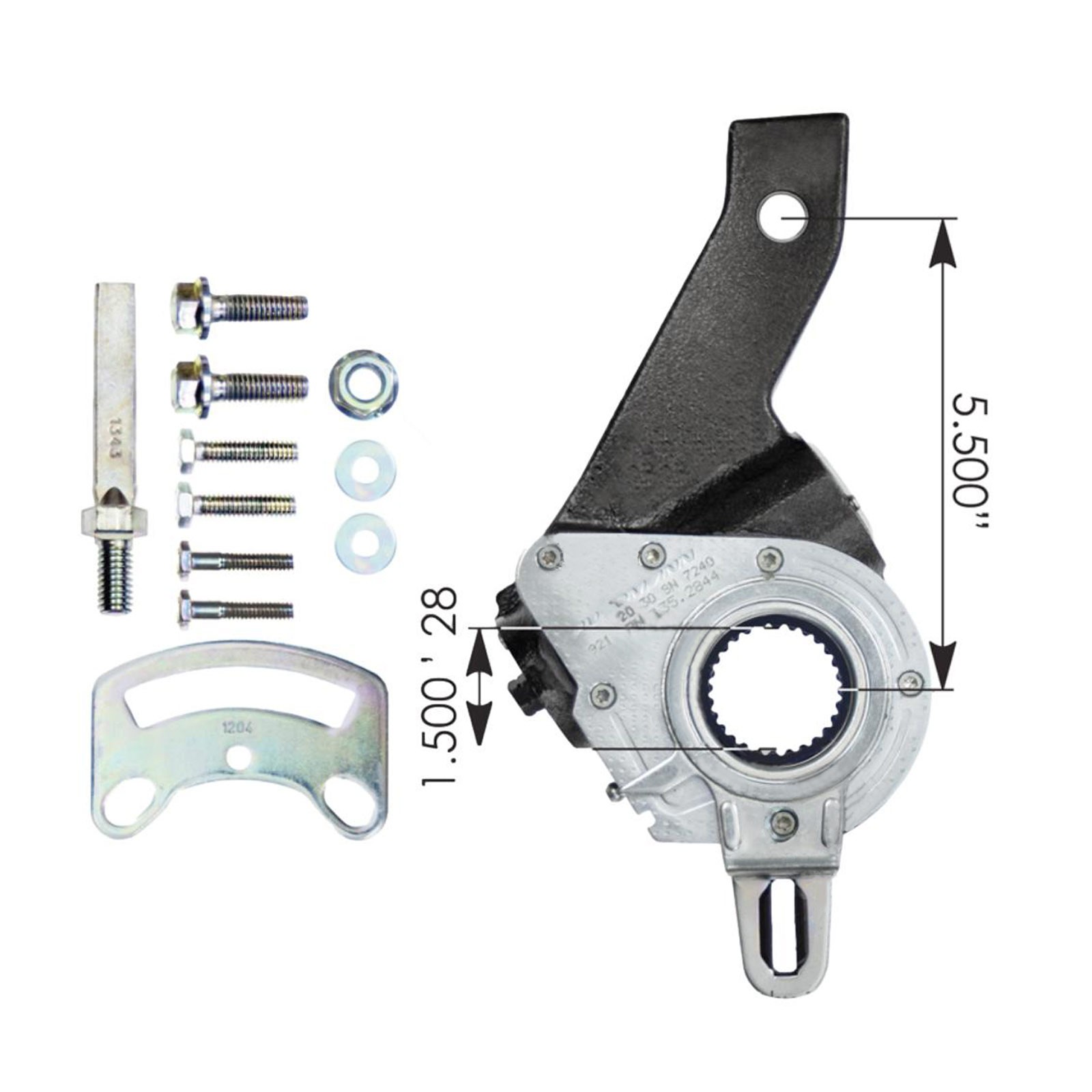 Haldex Type Slack Adjuster 5.5in 135.2844 , 40110304, 40010304, 40910654, E-6932