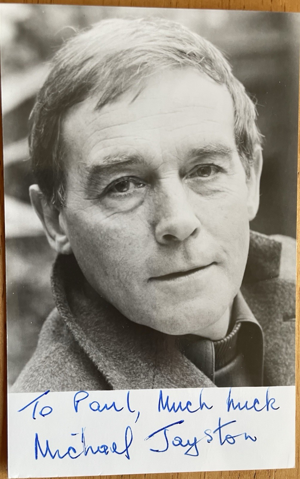 Actor Michael Jayston Autographed Photo