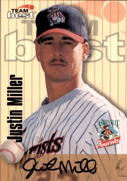 Justin Miller 1998 Best Autographs Signature Series #36 Asheville Tourists Card