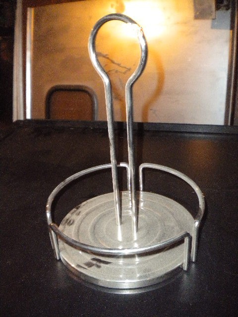 Chrome table-top sauce caddie - NEED THIS SOLD - SEND ME YOUR BEST OFFER?