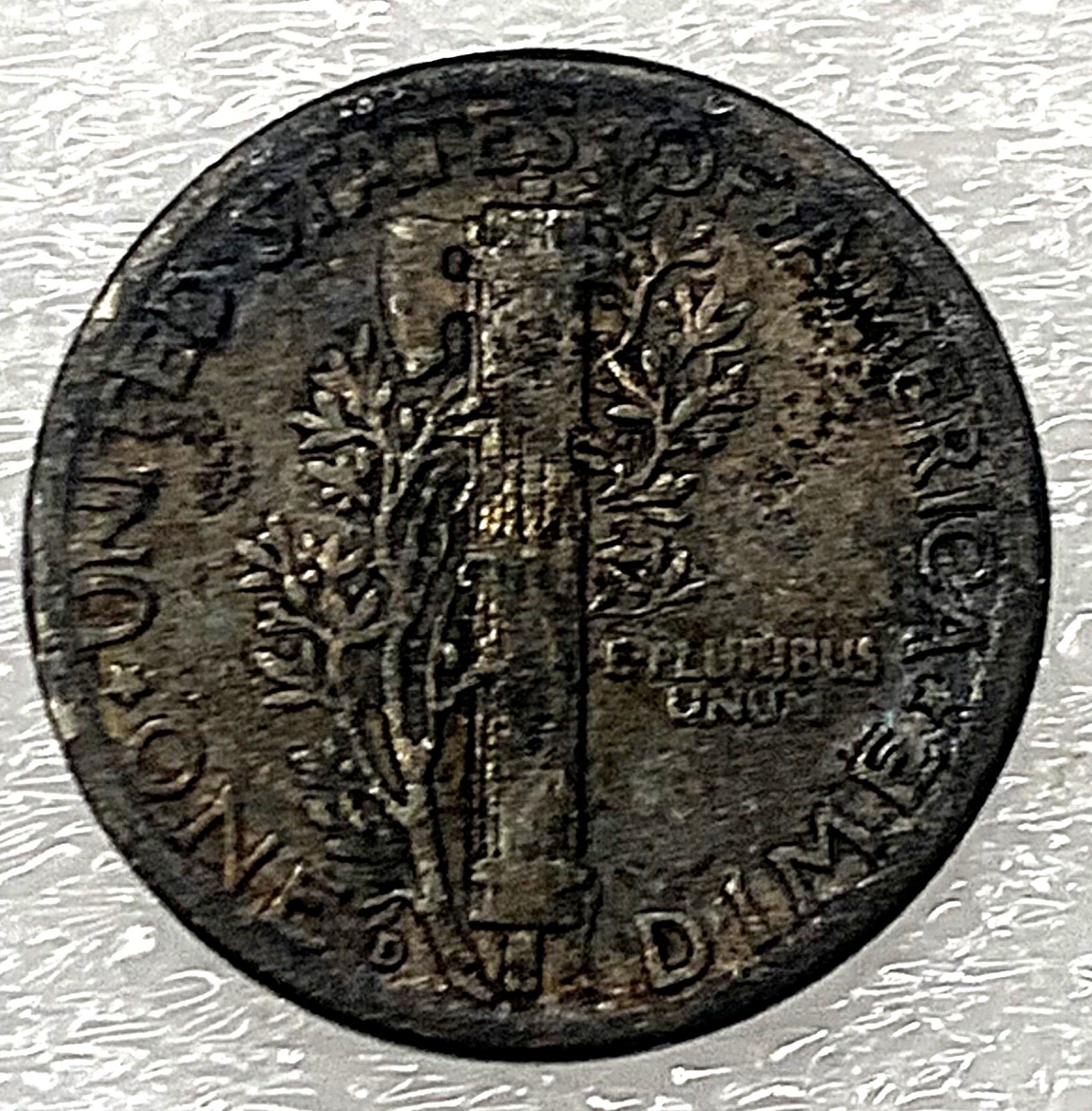 1941 D Mercury Dime - Rainbow Toning