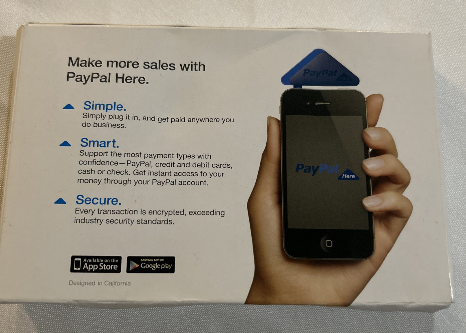 PayPal Here Mobile Card Reader Magnetic Strip Scanner for iPhone & Android