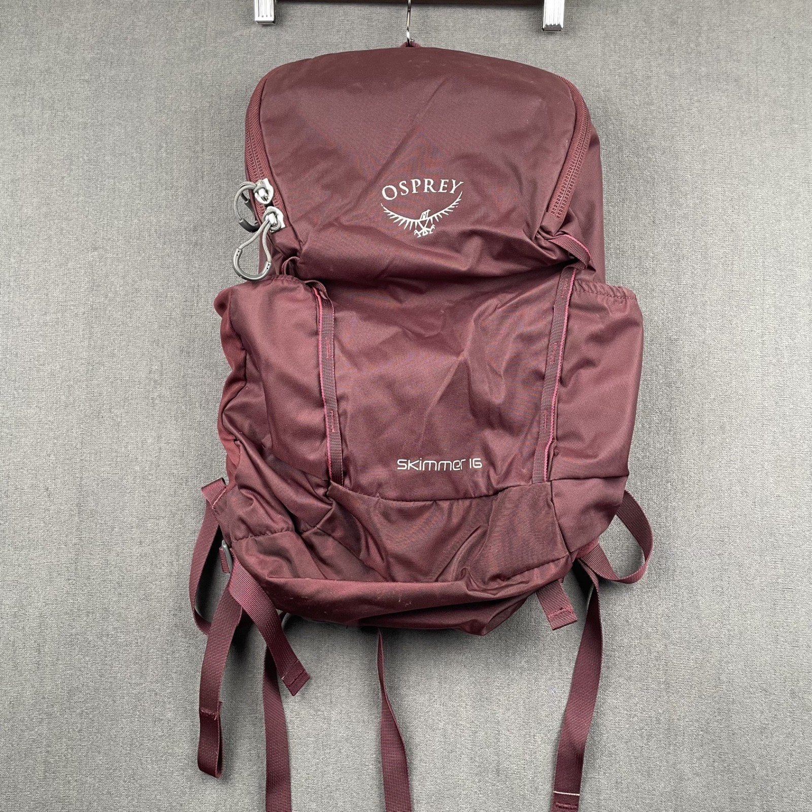 Osprey Skimmer 16 Backpack Womens Maroon Plum 16L Hiking Daypack Hydration