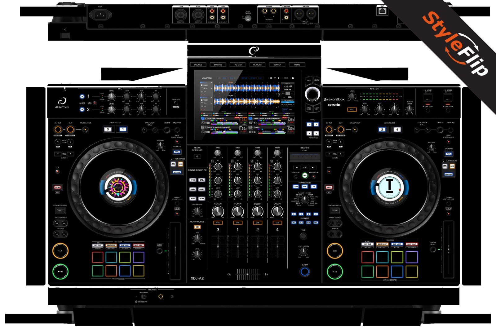 AlphaTheta XDJ-AZ Skin | Black | Protective Decal | StyleFlip