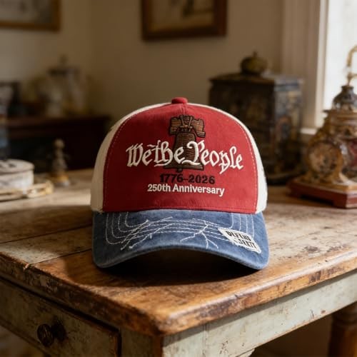 250th Anniversary American Heritage Baseball Cap, Adjustable & Embroidered