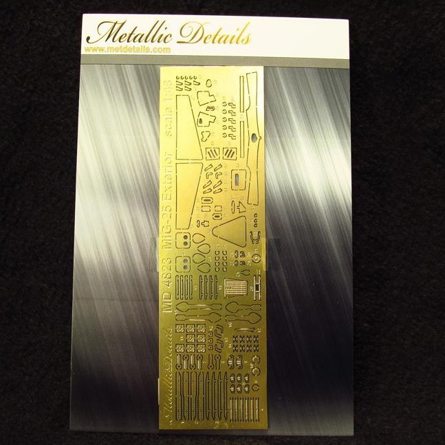 MiG-25 Exterior Photo Etched Detail Set for ICM 1/48 Metallic Details MD4823