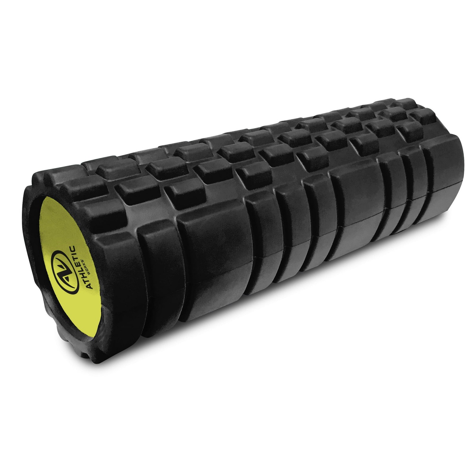 18 in x 5.5 in Hollow Core Foam Roller, Firm Deep Tissue Massage Roller, Black