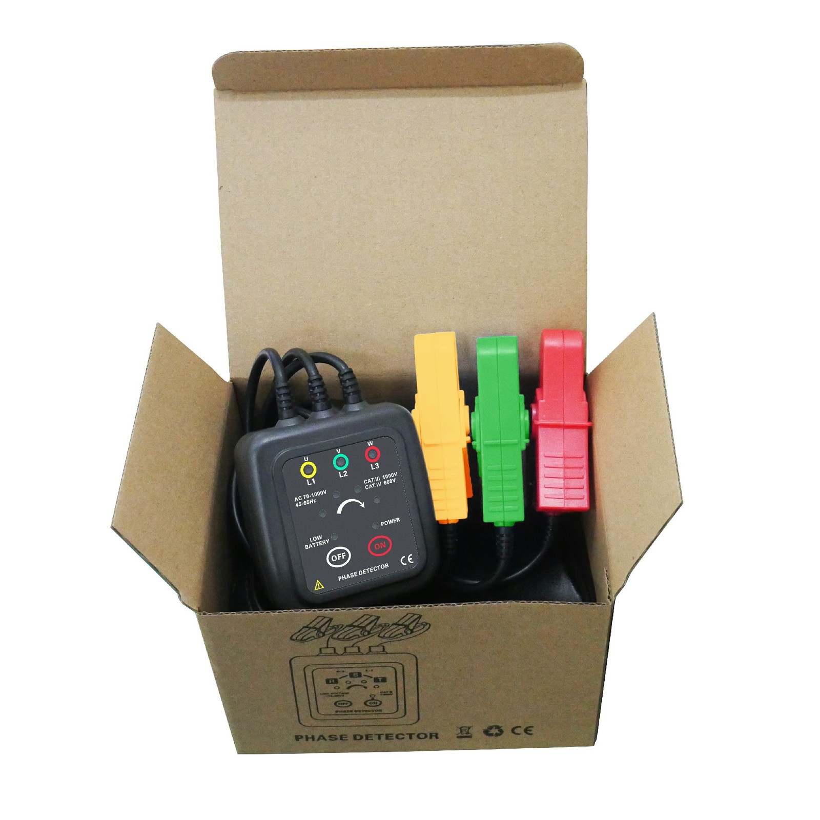 EM1000D Non-Contact Low Voltage Phase Sequence Detector AC70-1000V New