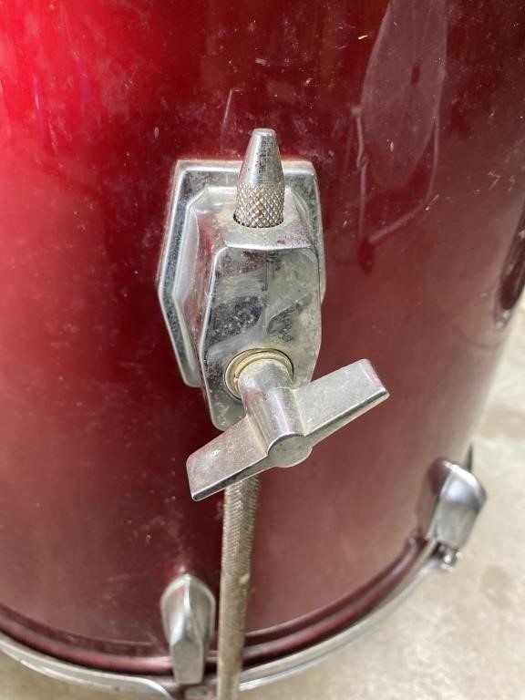 Vintage red Thunder Percussion Remo Add On Floor Drum