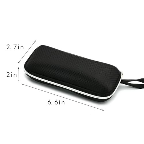 Semi-Hard Shell Sunglasses Case，Portable Zipper Eyeglasses Case，Protective Box