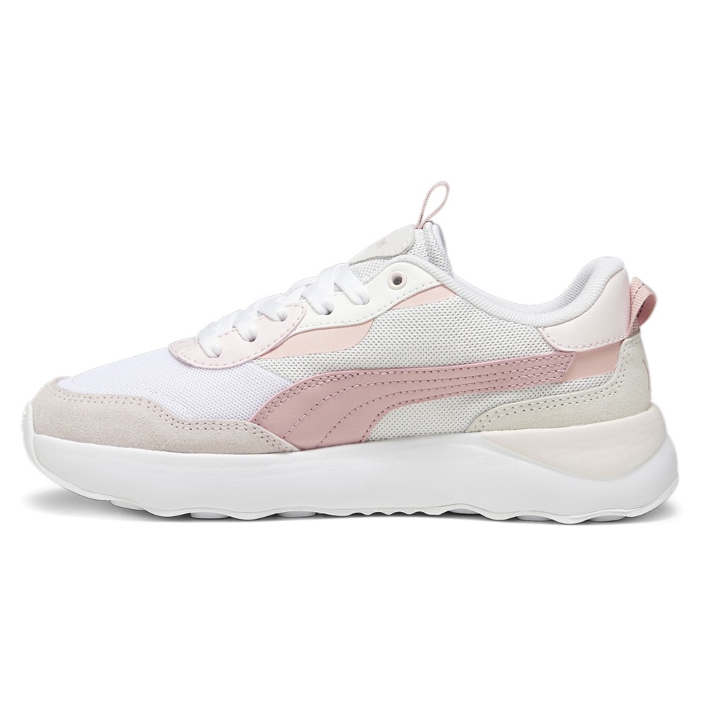 PUMA Runtamed Lace Up Womens Grey, Pink, White Sneakers Casual Shoes 39232404