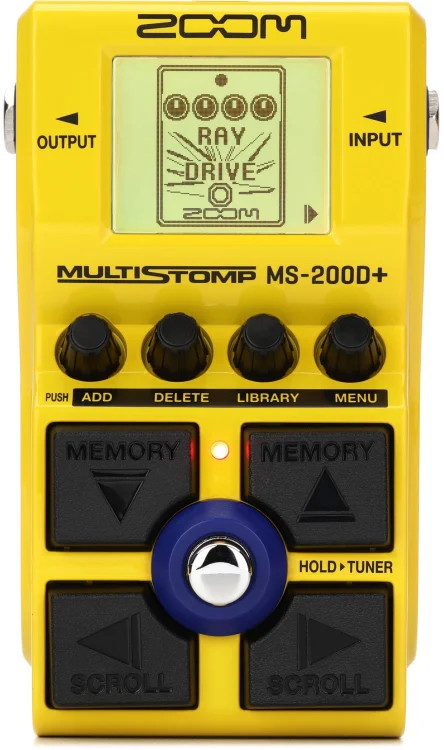 Zoom MS-200D+ MultiStomp Overdrive and Distortion Pedal