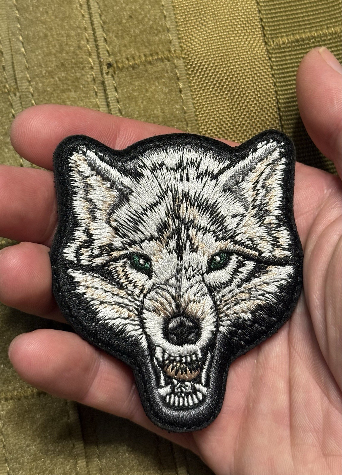 White Wolf Predator Hook Loop Morale Patch