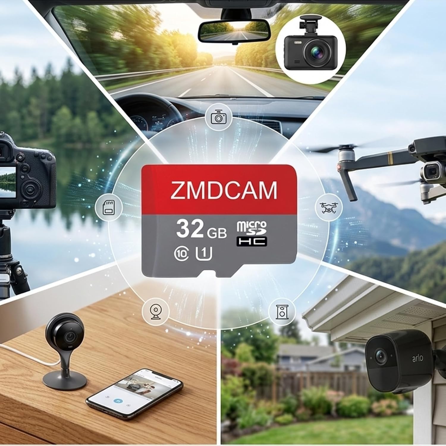32GB Micro SD Cards - 2-Pack, Waterproof & High-Speed for Cameras & Consoles