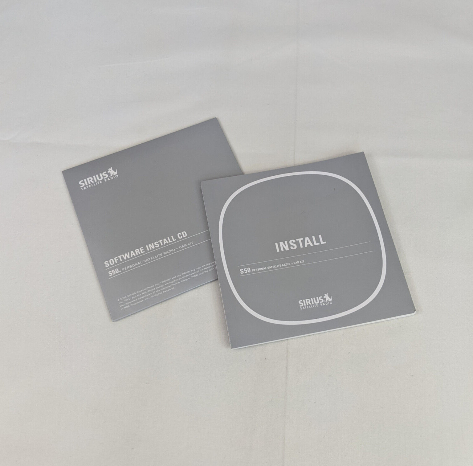 2005 Sirius Satellite Radio Software Install CD S50 & Quickstart Guide Booklet