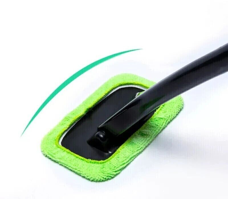 3X Window Windshield Cleaning Tool Wand Microfiber Car Wiper Cleaner Glass Brush