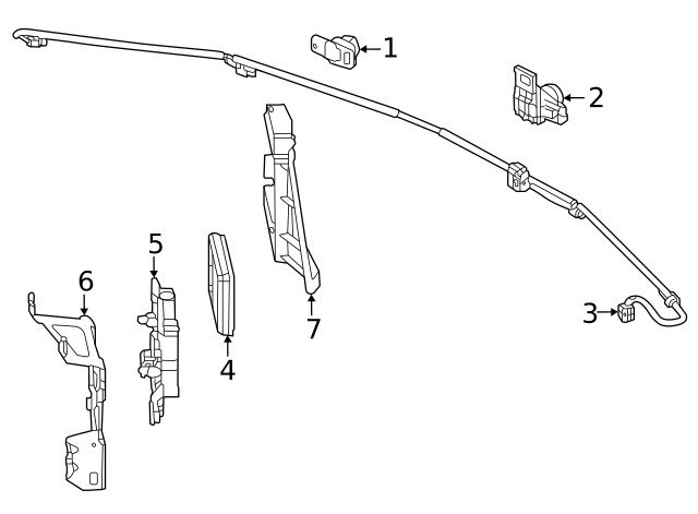 Genuine Honda Blind Spot Detection System Warning Sensor Bracket 8S415-3W0-A00