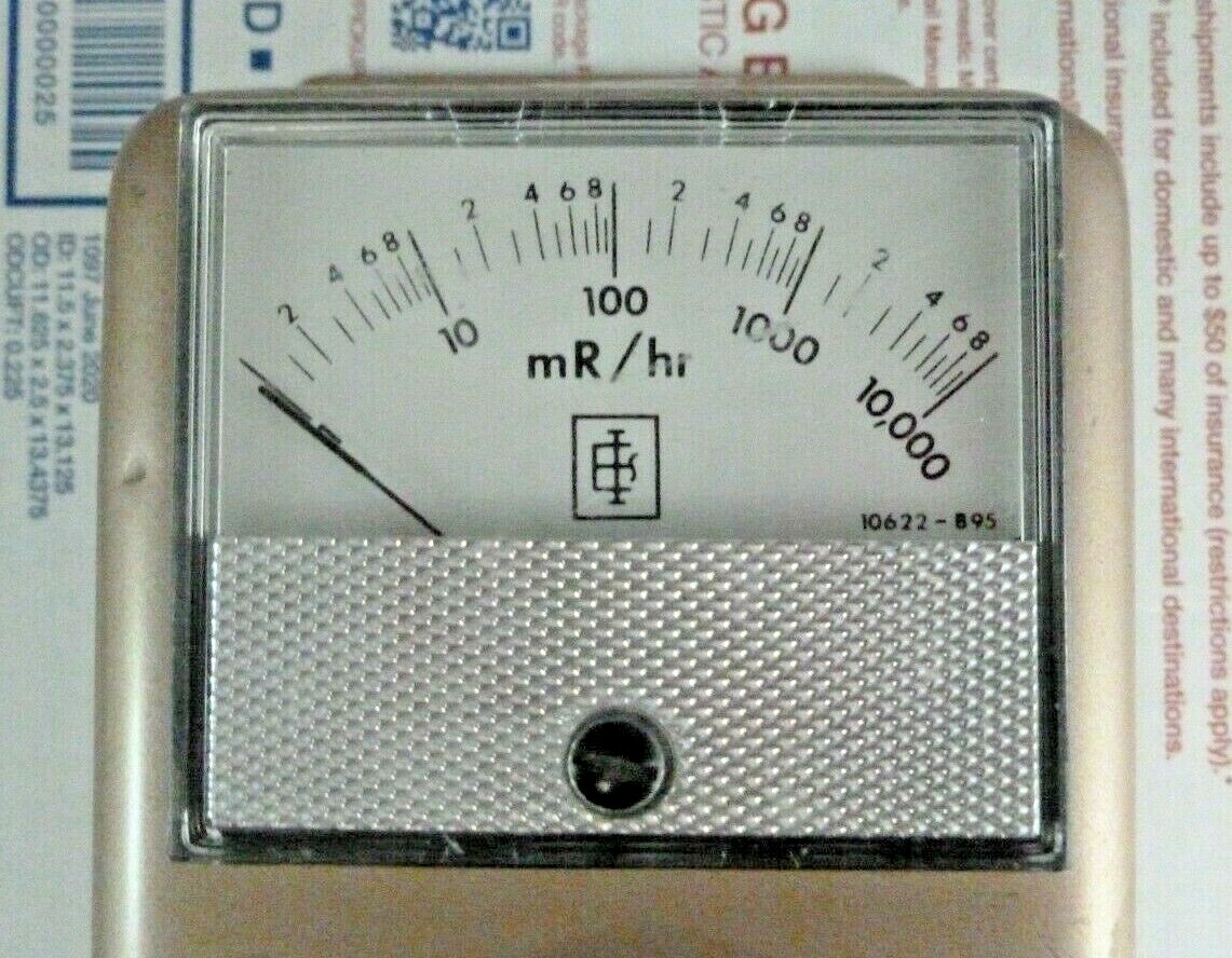 Vintage Eberline RAMS Remote Indicator Radiation Gamma Meter Geiger Counter RI-1