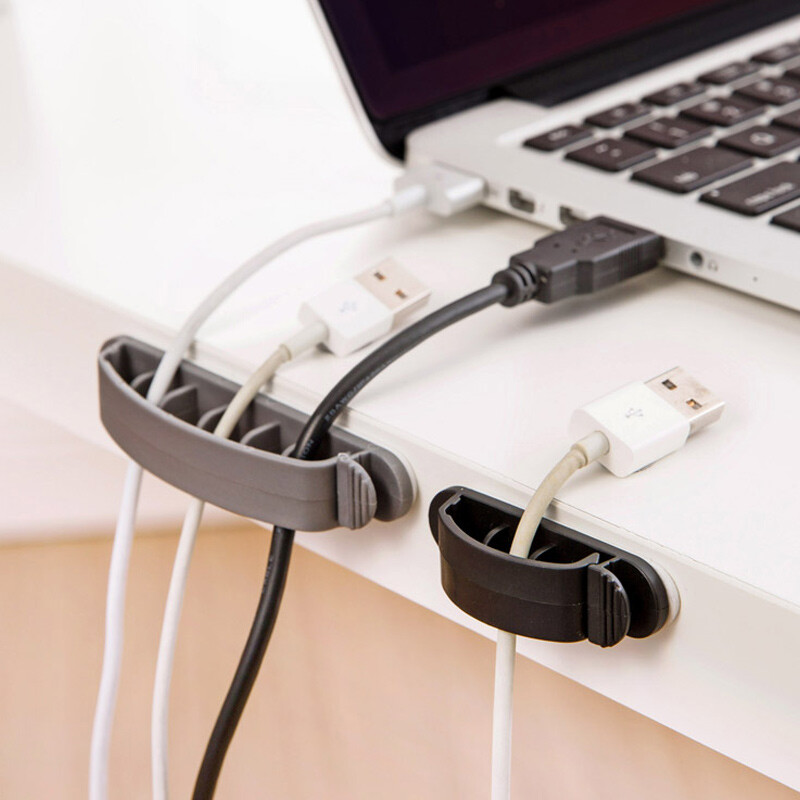 Practical Adhessive Cable Clip Light Home/Office Portable Wire Organizer