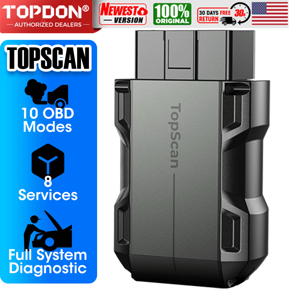 2026 TOPDON Topscan OBD Scanner Dongle Wireless Diagnostic Tool Work iOS Android