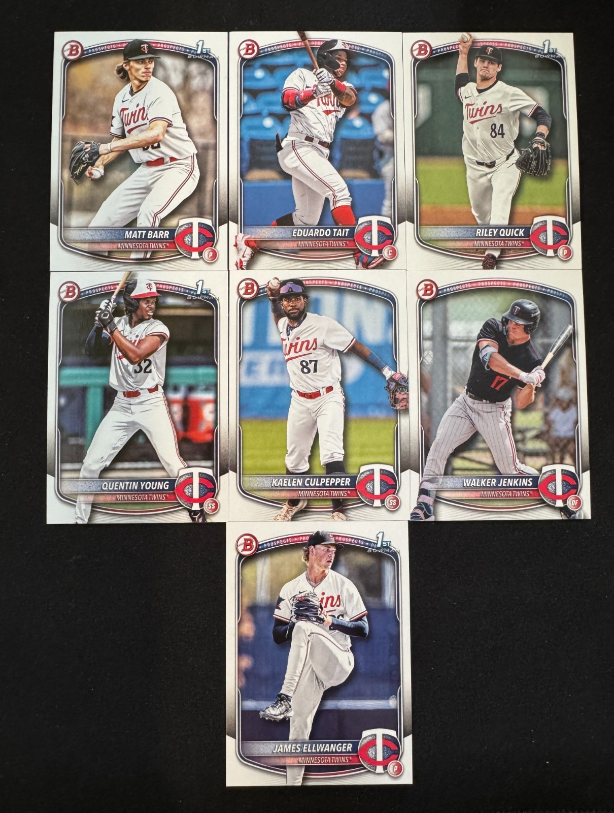 2025 Bowman Draft Baseball Minnesota Twins Team Lot Full Team Paper Base